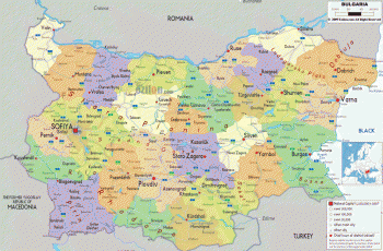 Regióny a kraje Bulharska